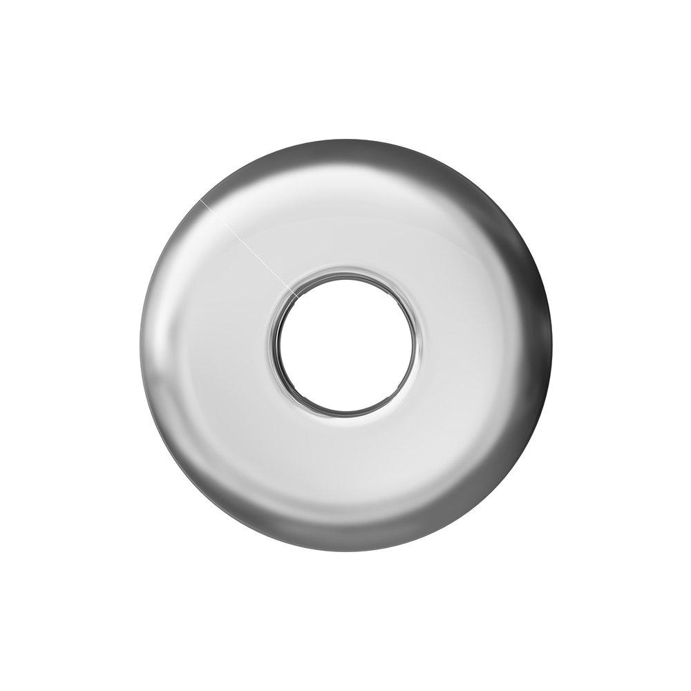 Jones Stephens Chrome Plated 1-1/4 in. Plastic Hinged Escutcheon 