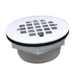 2 in. Plastic White Shower Drain