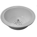 Jones Stephens White Floor Mount Plastic Floor Sink 