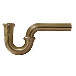 1-1/2 OD Polished Brass P-TRAP