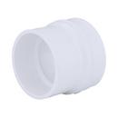 White PVC DWV No-Hub Adapter 
