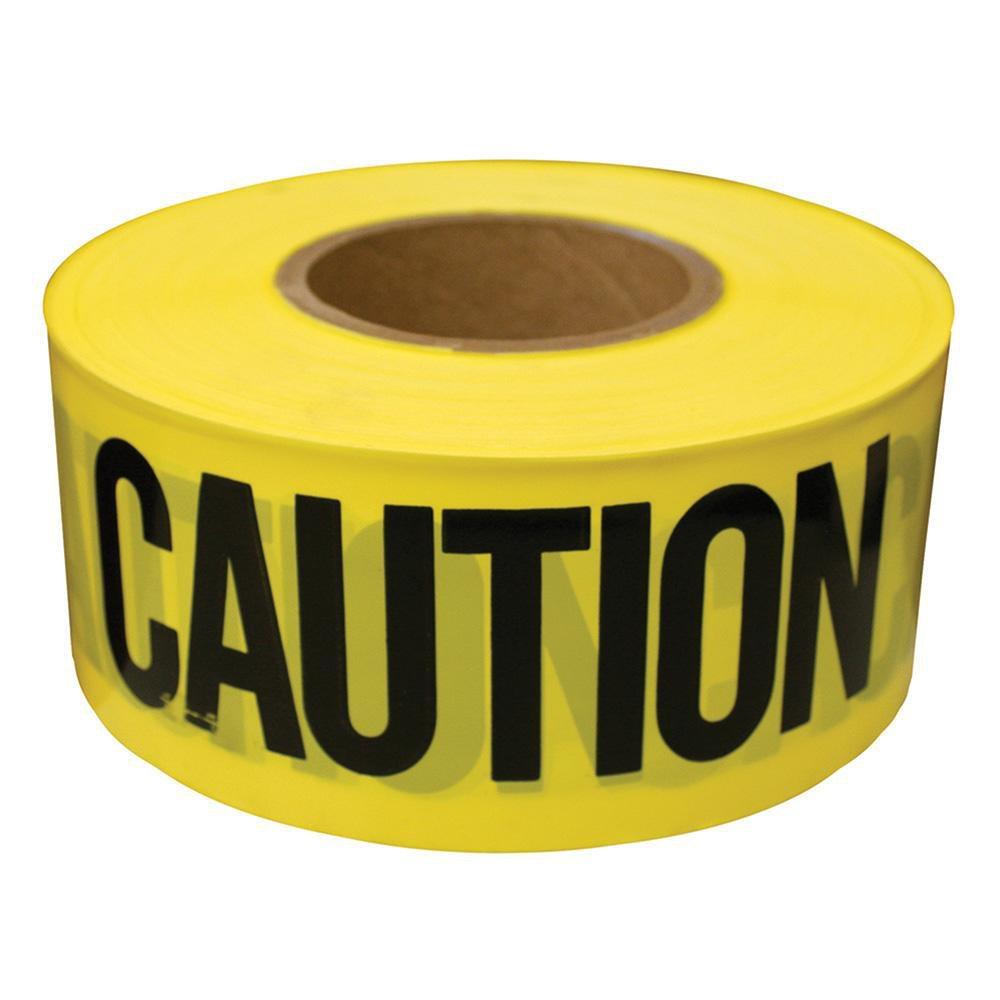 Jones Stephens Yellow 3 in. Caution Tape 