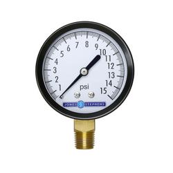 2-1/2 in. 15 psi Face Pressure Gauge