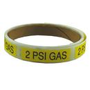 100 in. Gas Line Marking Labels in White