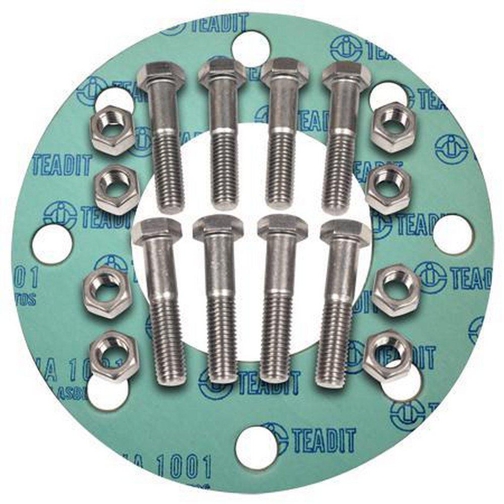 Cowtown Bolt & Gasket 150# Zinc Flanged Kit and Ring Gasket 