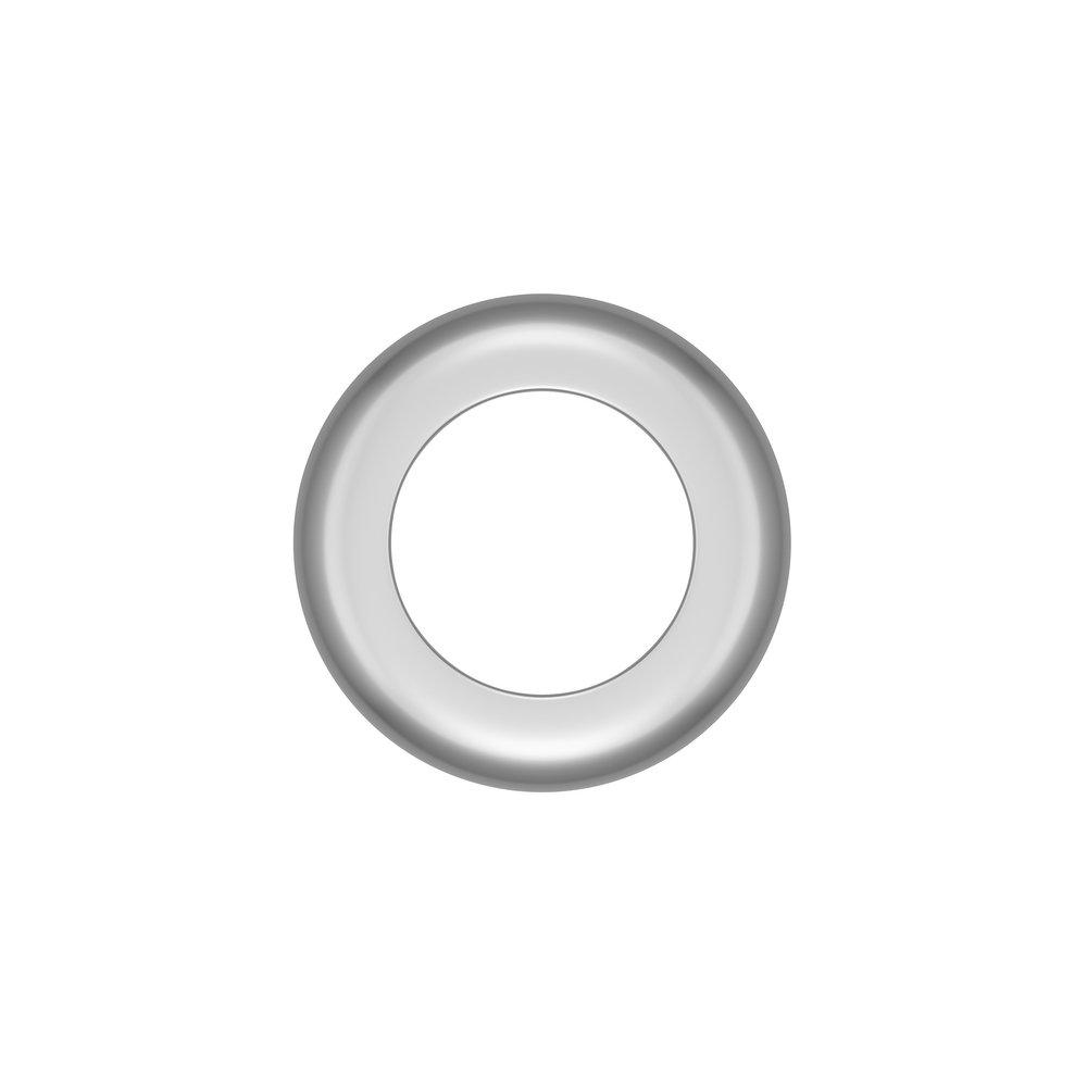 Jones Stephens Chrome Plated 1-1/4 in. Steel Tubular Escutcheon 