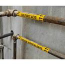 Brady Worldwide Black/Yellow 1-1/8 x 7 in. Custom Pipe Marker 