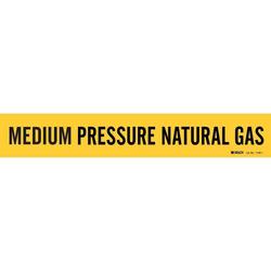 2-1/4 x 14 in. Custom Pipe Marker in Black/Yellow