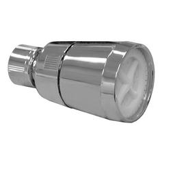 2.5 gpm Plastic Showerhead with Brass Ball in Polished Chrome