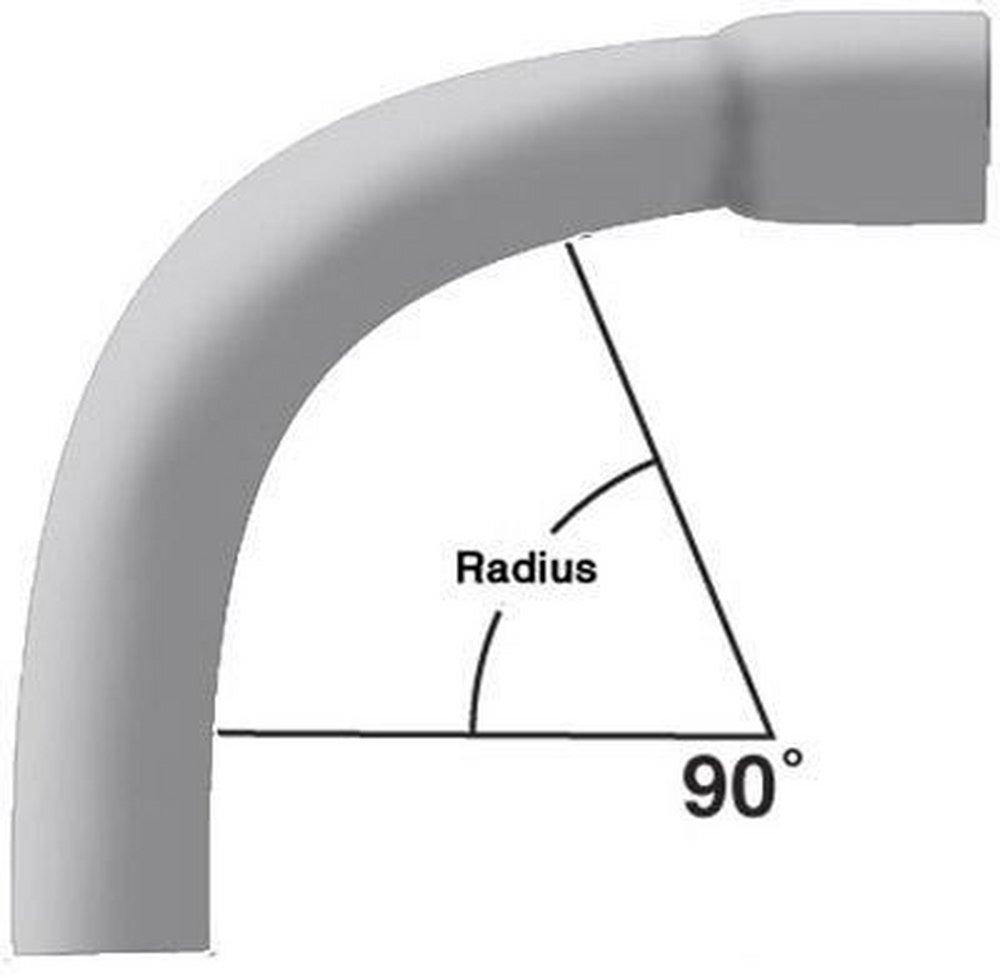Can-Tex Industries 24 in. Radius Schedule 40 Bell End 90 Degree Elbow 