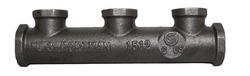 3/4 x 1/2 x 1/2 in. NPT Reducing Ductile Iron 3 Port Manifold