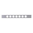2 in. x 20 in. 14 ga. Galvanized Steel Pipe Support Bracket with 1-3/8 in. Keyed Holes