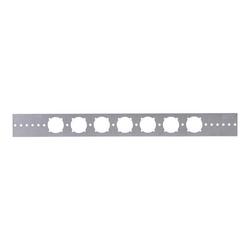 2 in. x 20 in. 14 ga. Galvanized Steel Pipe Support Bracket with 1-3/8 in. Keyed Holes