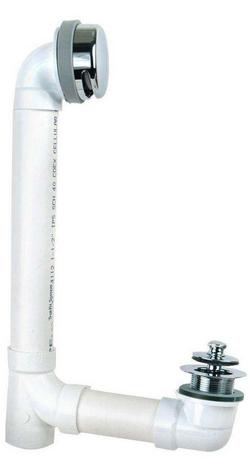 Plastic Lift & Turn Drain in Chrome Plated