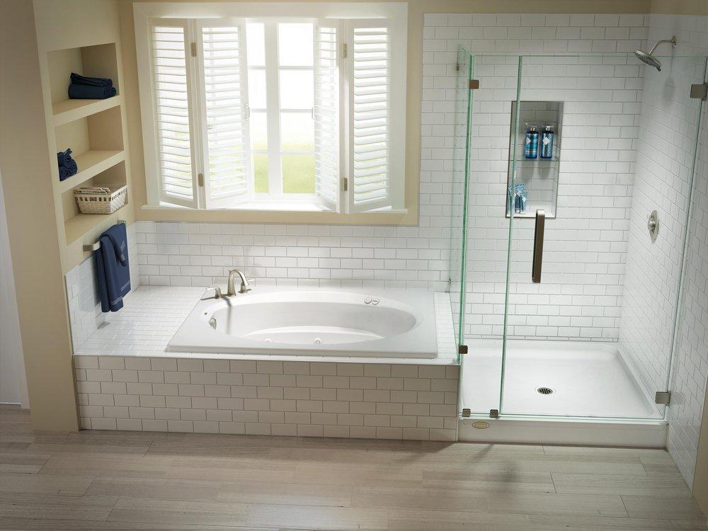 JACUZZI&reg; White 42 in. Rectangle Shower Base 