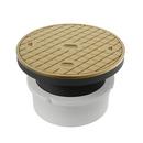 PROFLO&reg; MIPT Straight ABS Adjustable Clean-Out with 6 in. Brass Cover and Ring 