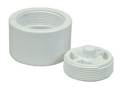 3 in. ABS Snap Inlet Cleanout Accessory in White