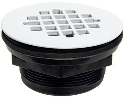 2 in. Threaded Plastic Stainless Steel Shower Drain