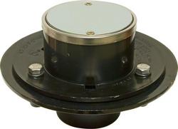 2 in. Plastic Shower Drain in Stainless Steel