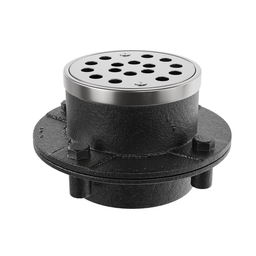 PROFLO&reg; 2 in. Threaded Cast Iron Shower Drain 