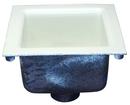 Zurn White Floor Mount Cast Iron Floor Sink 