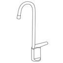 Elkay Chrome Push Lever Glass Filler Bar Faucet 