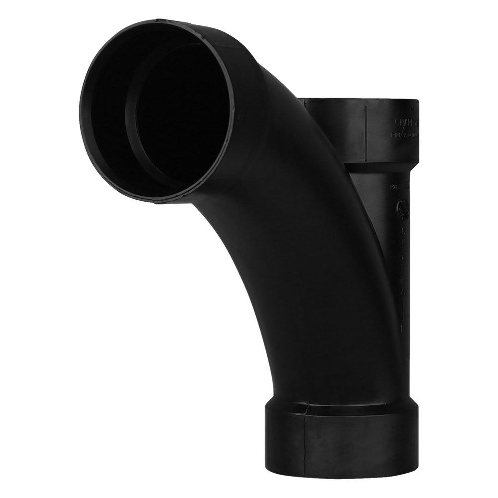 Black ABS DWV Combination Wye 