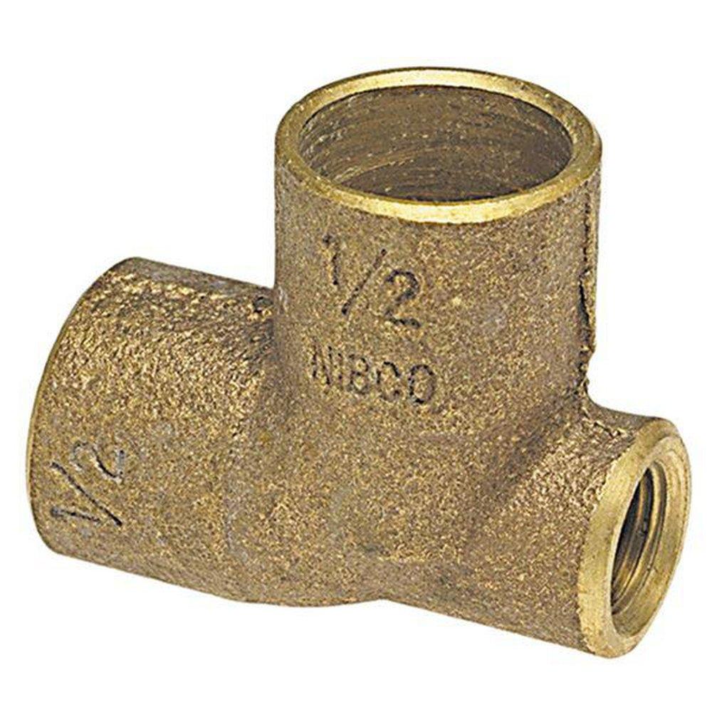 Cast Copper Female Baseboard Tee 