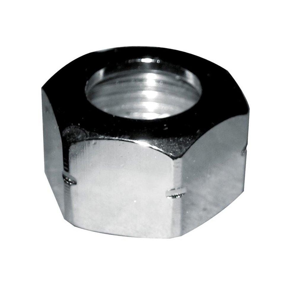 Keeney Polished Chrome 9 in. Brass Hex Nut 