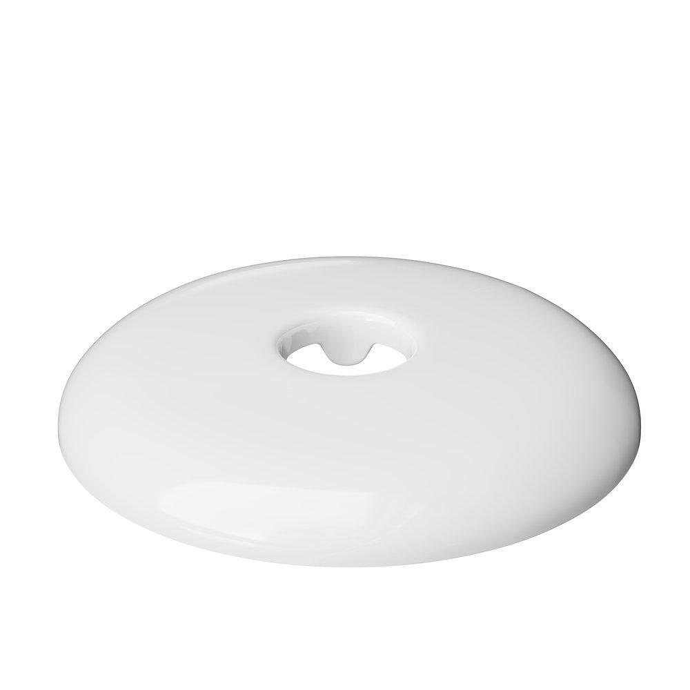 PROFLO&reg; White 1/2 in. Plastic Solid Escutcheon 