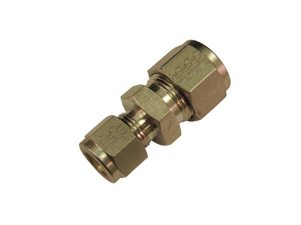 Tylok 1-13/25 in. OD Tube 316 Stainless Steel Double Reducing Union 