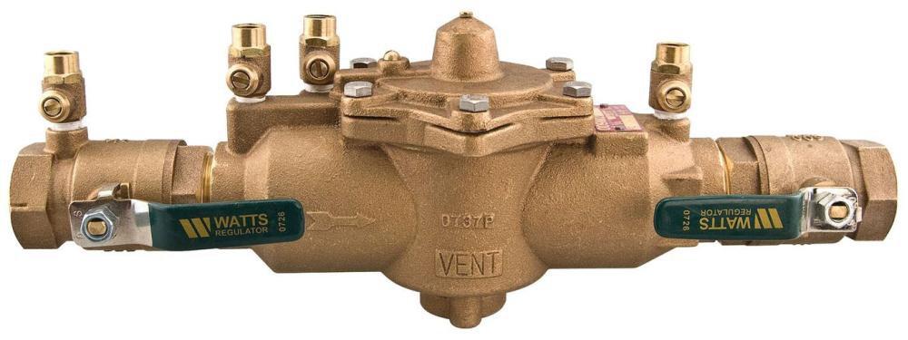 Watts Cast Bronze Epoxy Coated Bronze FNPT 175 psi Backflow Preventer 