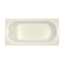 60 in. x 30 in. Soaker Alcove Bathtub with Right Drain in Linen