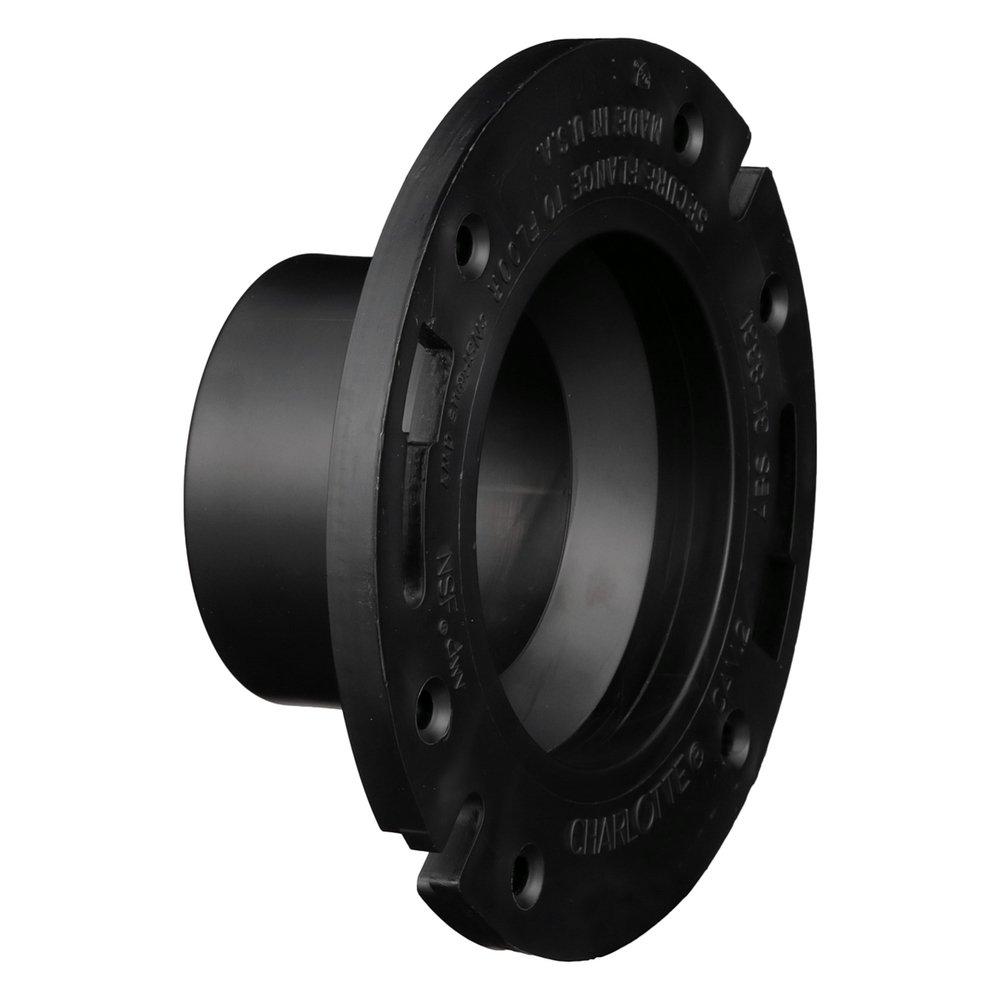 Black ABS DWV Street Closet Flange 