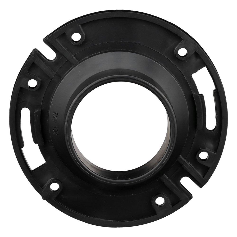 Black ABS DWV Street Closet Flange 