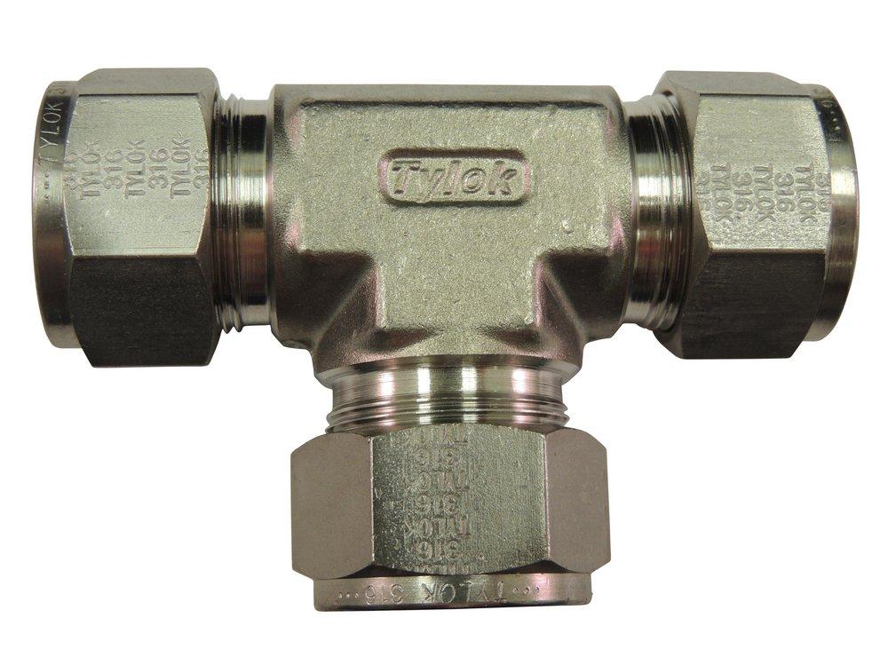 Tylok OD Tube 316 Stainless Steel Double Ferrule Union Tee 