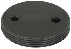 6 in. PVC Plug in Black