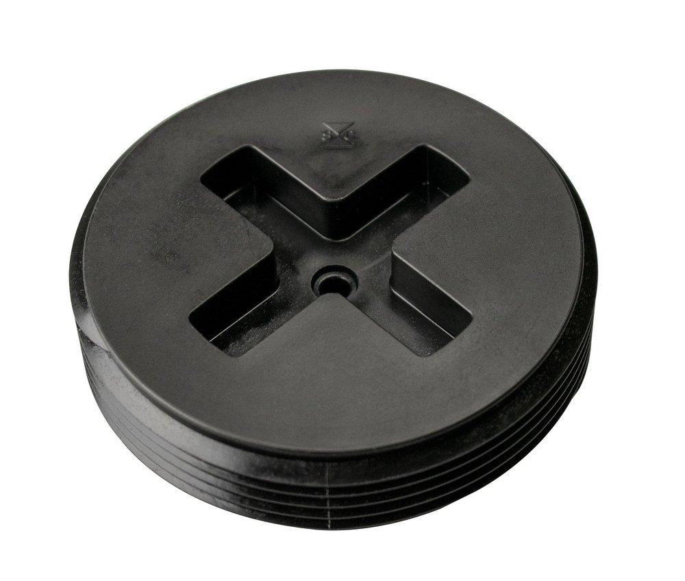 Sioux Chief Black MPT Glass Fiber Reinforced Polypropylene Countersunk Cleanout Plug in Black 