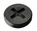 3 in. MPT Glass Fiber Reinforced Polypropylene Countersunk Cleanout Plug in Black