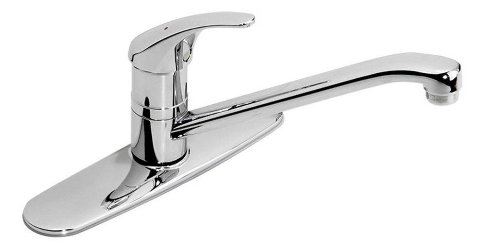 Symmons Industries Polished Chrome Single Handle Widespread Kitchen Faucet 