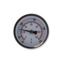Jones Stephens Silver 1/2 in. Dial Thermometer MIP Center Back Mount 