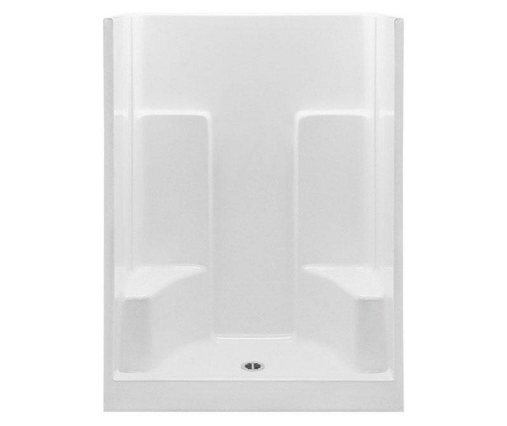 Aquatic White 54-1/8 x 36-1/4 x 73-1/4 in. Alcove Shower Unit 