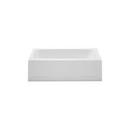 Aquatic White 54 x 28-3/8 in. Soaker Alcove Bathtub Left Drain 