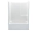 54 in. x 30-1/4 in. Tub & Shower Unit in White with Right Drain
