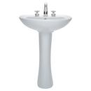 American Standard White 24 X 19 Vitreous China 8 Pedestal Lavatory Cadet White 