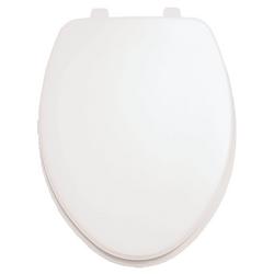 Elongated Closed Front Toilet Seat with Cover in White