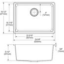 Elkay Buffed Satin Service Sink 
