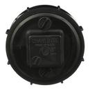 Black ABS DWV Fitting Cleanout Adapter with Plug 