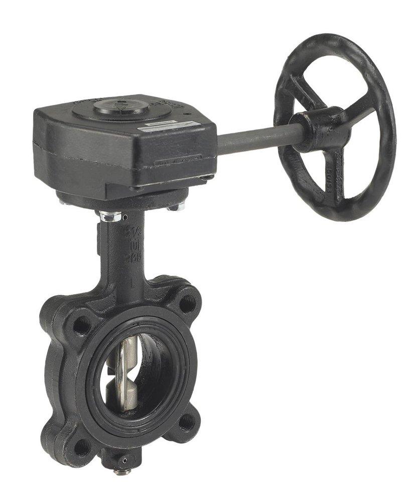 Milwaukee Valve Ductile Iron Lug EPDM Gear Operator Handle Butterfly Valve 