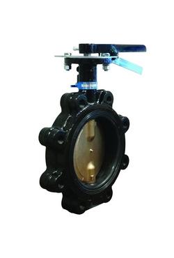 4 Cast Iron 200 # Stainless Steel BUNA Lug Butterfly Valve Lo
